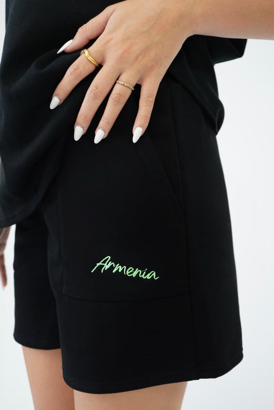 “Armenia” Shorts - Green/Black