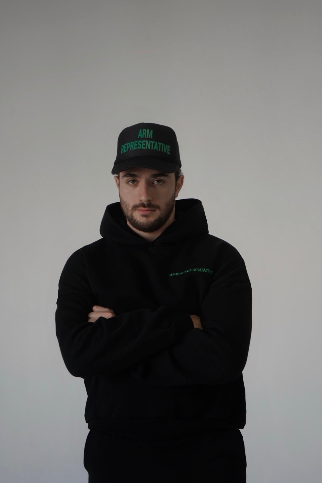 Unisex "ARM REPRESENTATIVE" Hoodie Black/Green