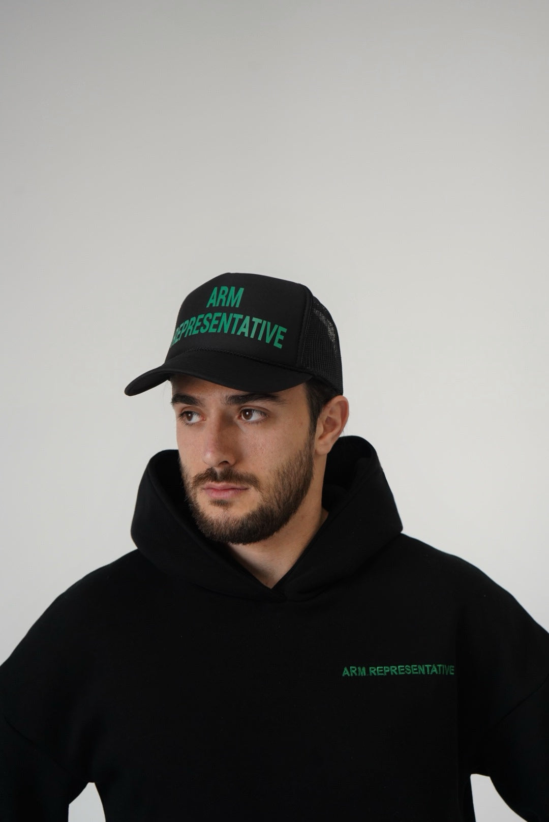 Unisex "ARM REPRESENTATIVE" Hoodie Black/Green