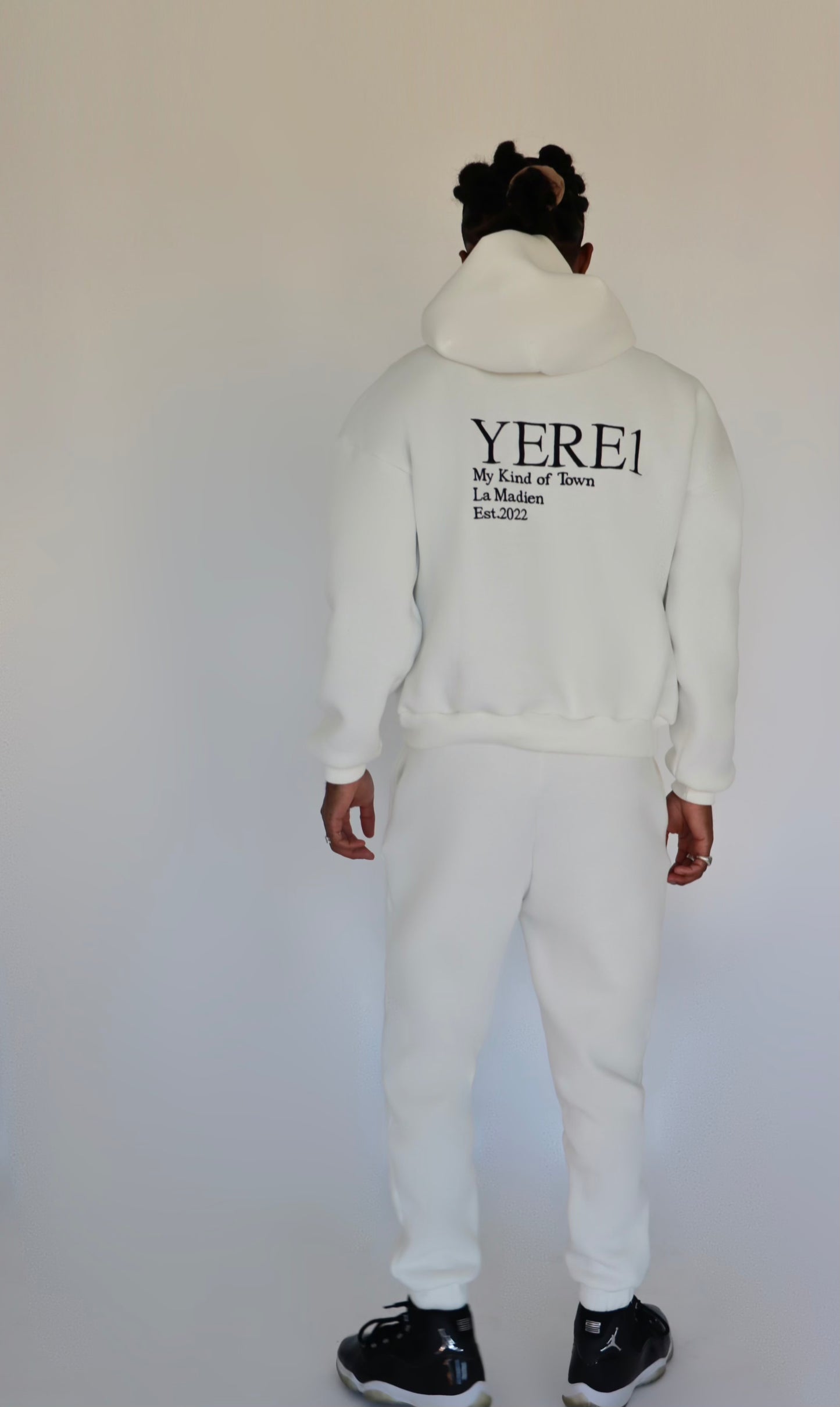 Men "YERE1" Hoodie - White