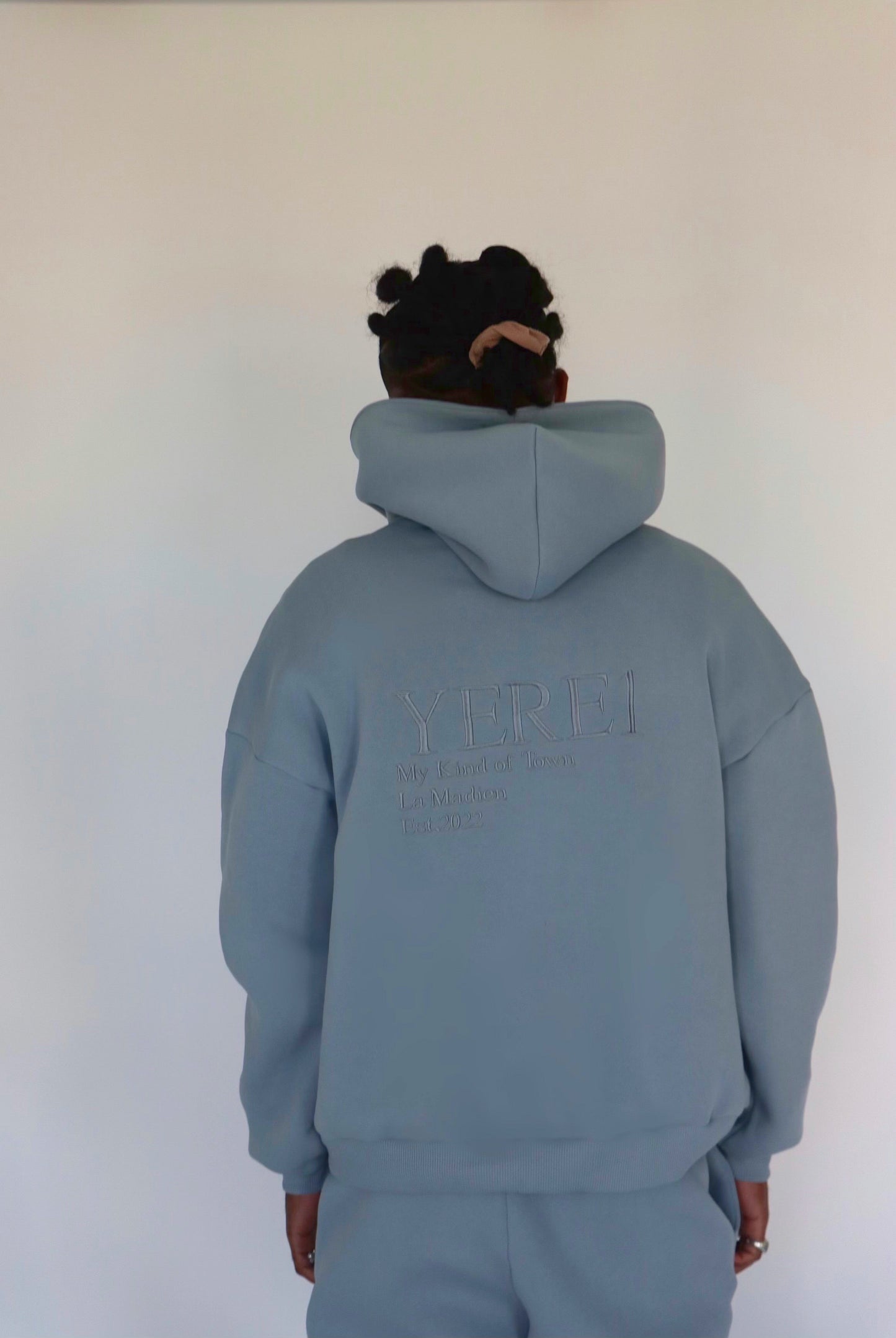 Men "YERE1" Hoodie - Blue