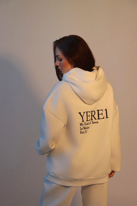 Women "YERE1" Hoodie - White