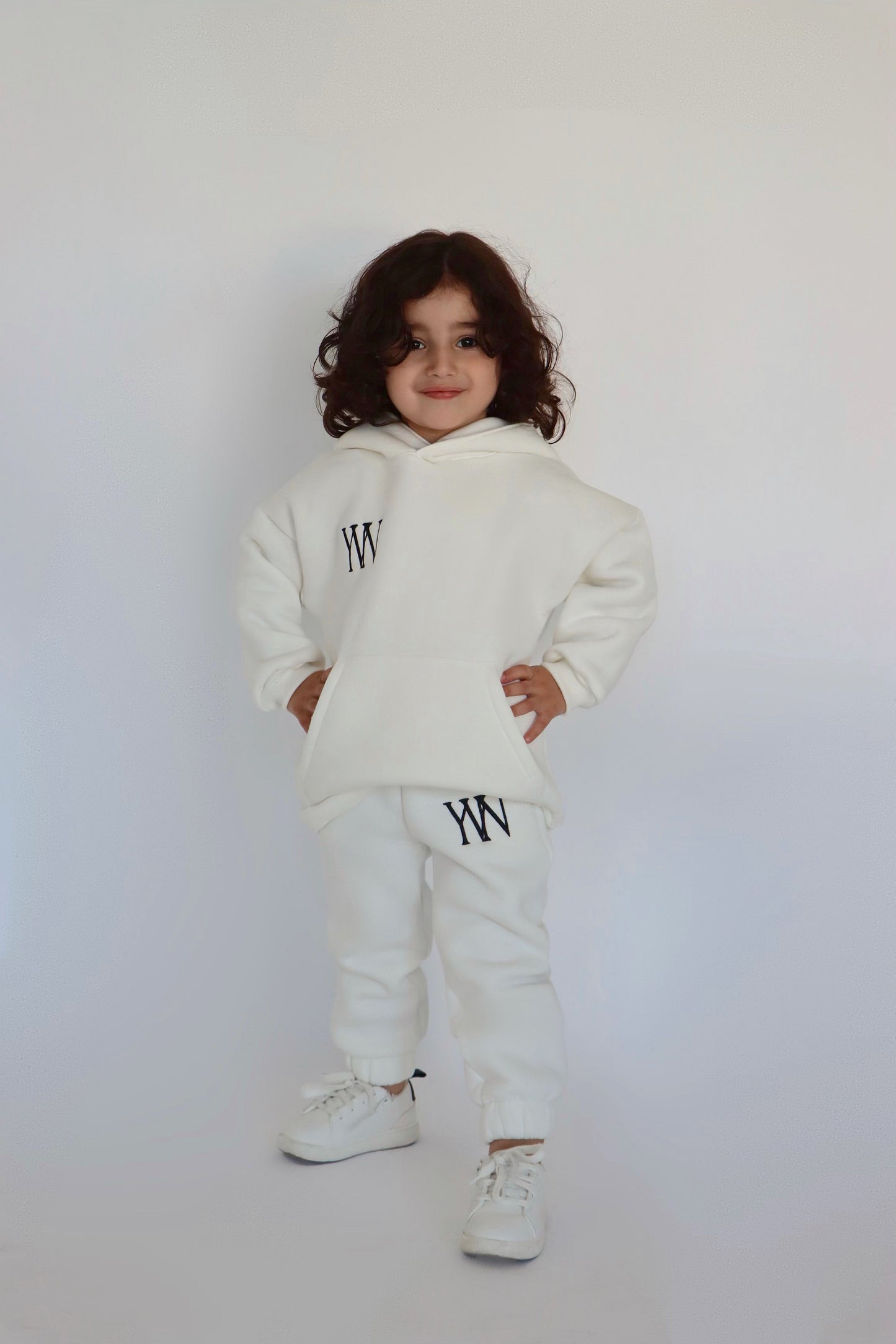 Kids "YERE1" Sweatpants- White