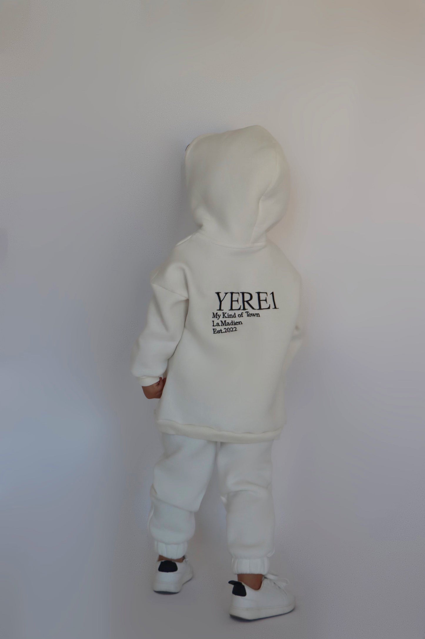 Kids "YERE1" Hoodie - White