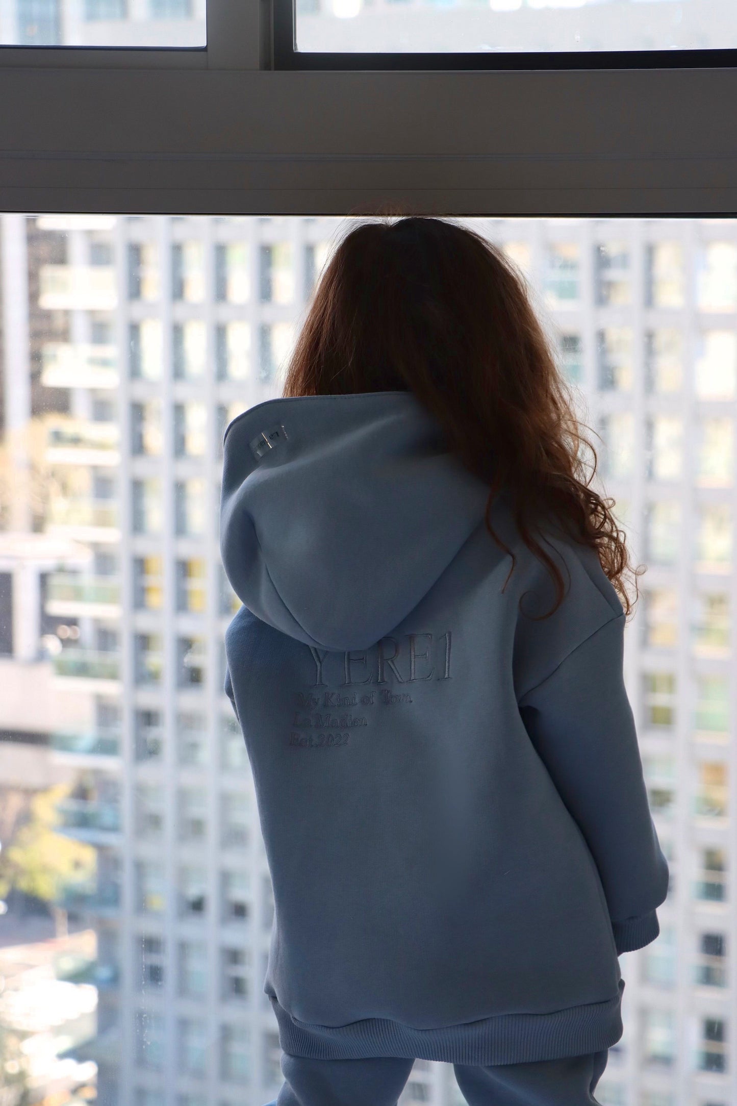 Kids "YERE1" Hoodie - Blue