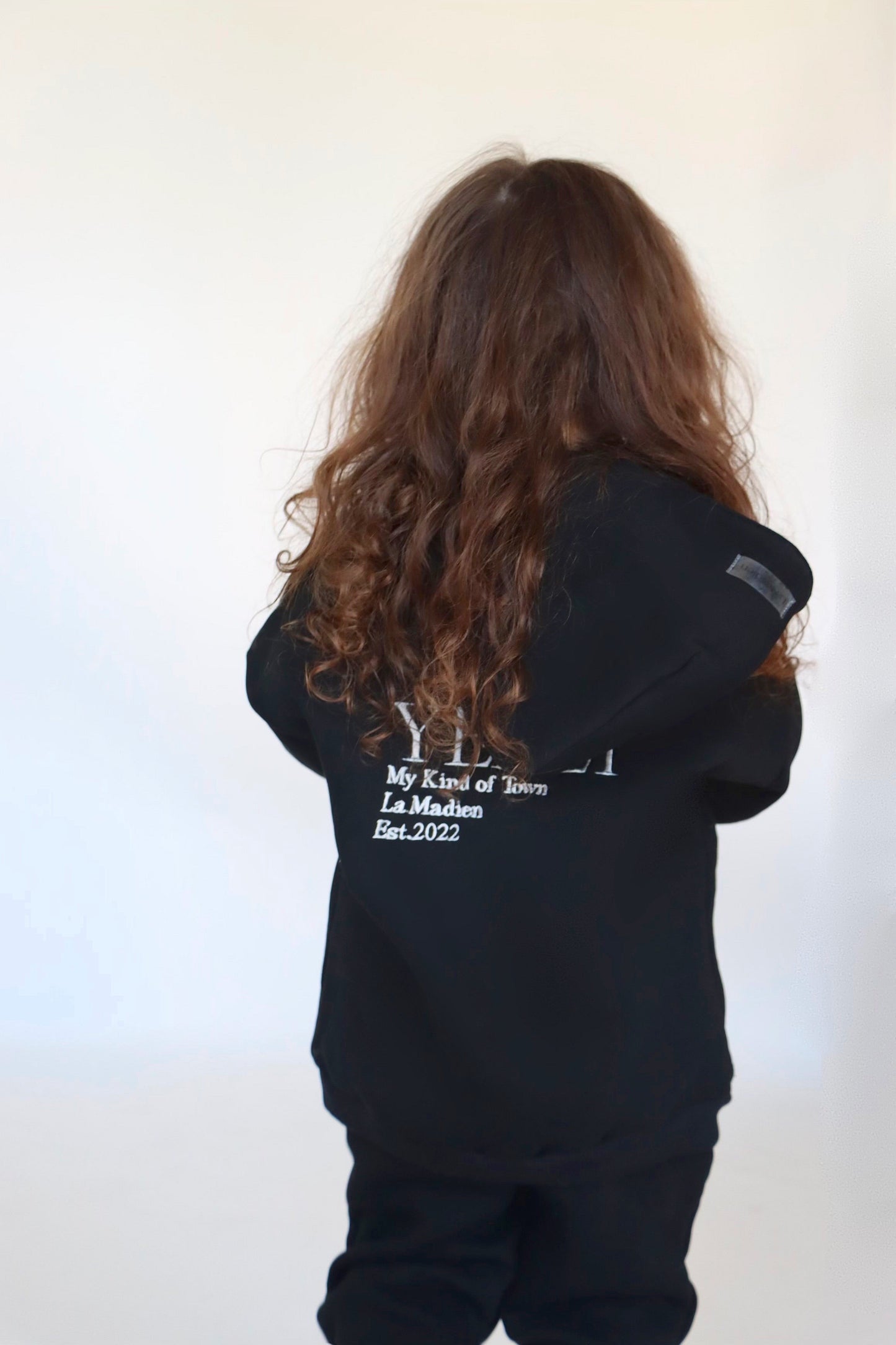 Kids "YERE1" Hoodie - Black