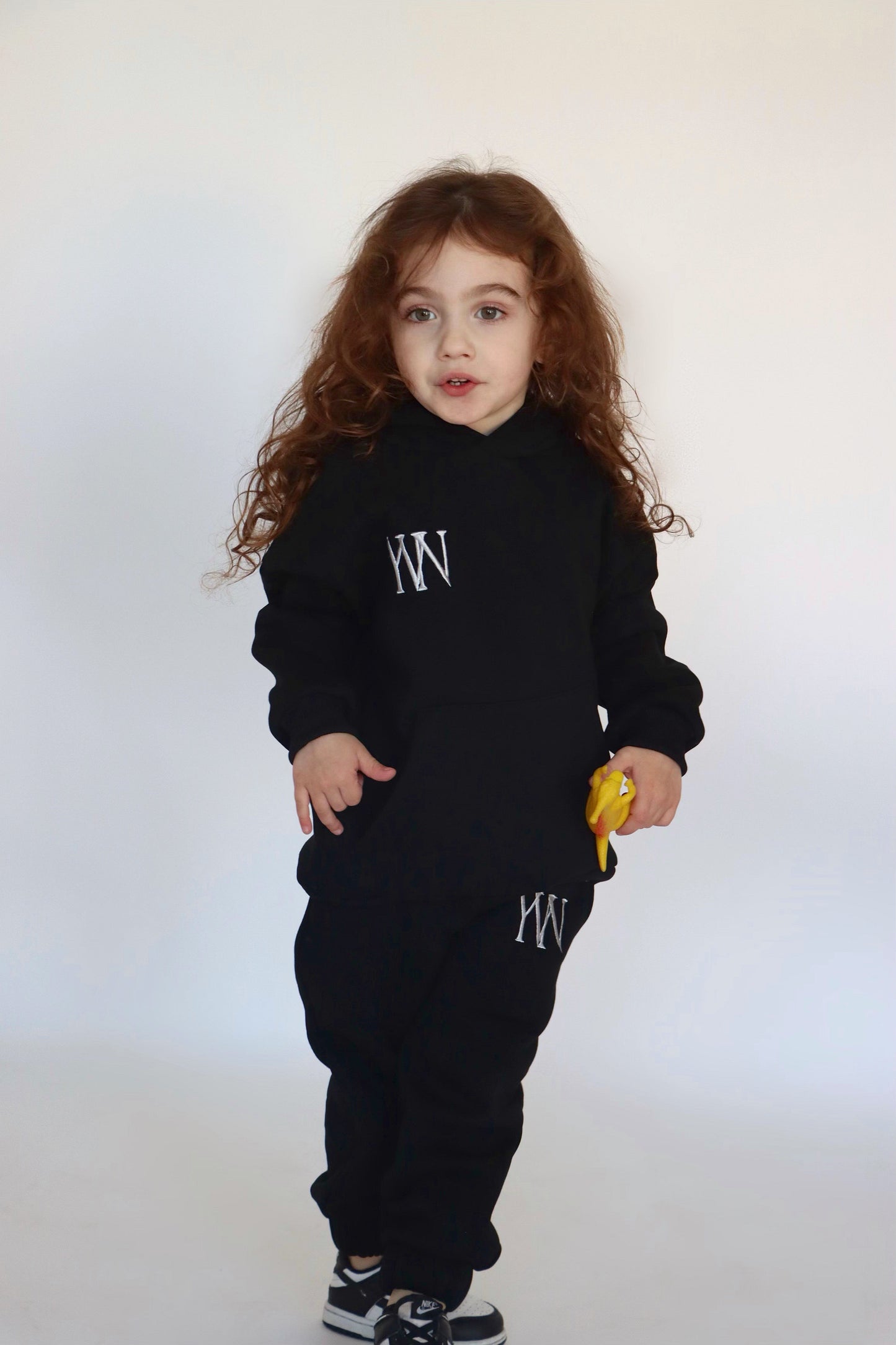 Kids "YERE1" Hoodie - Black