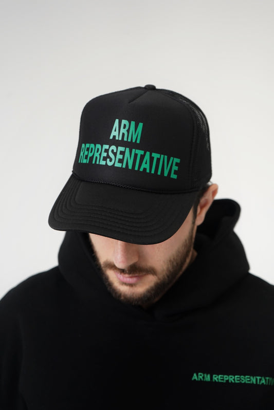 Unisex "ARM REPRESENTATIVE" Cap Black/Green