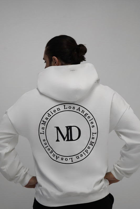 Men "TWENTY24" Hoodie - White/Black