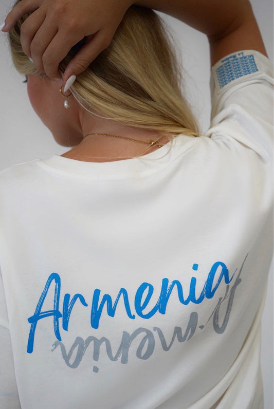 “Armenia” T-shirt - Blue/White