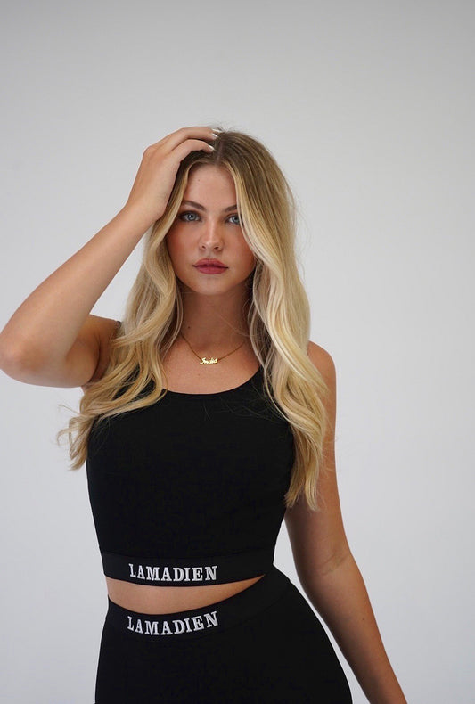 “LAMADIEN” Crop Top - Black