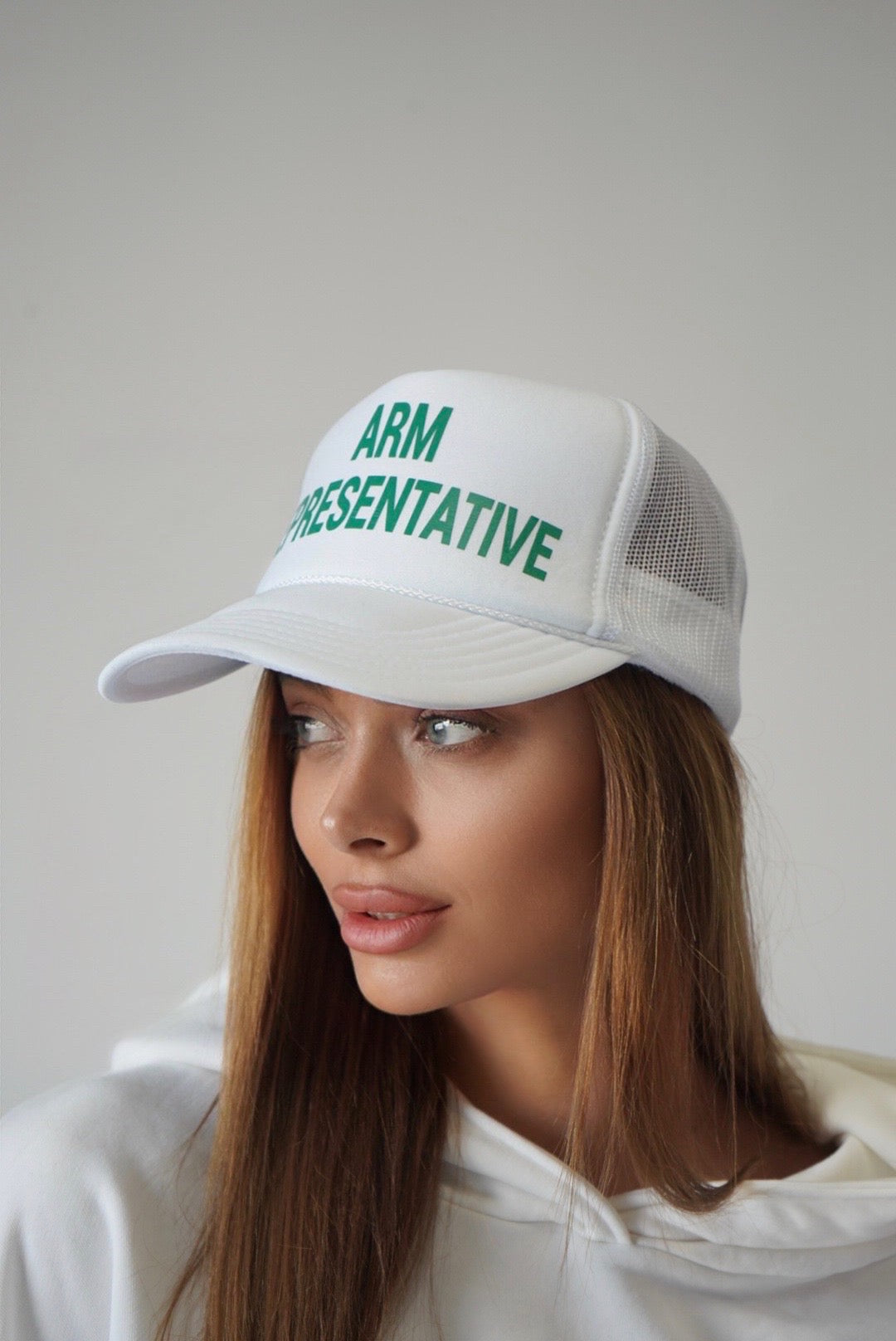 Unisex "ARM REPRESENTATIVE" Cap White/Green