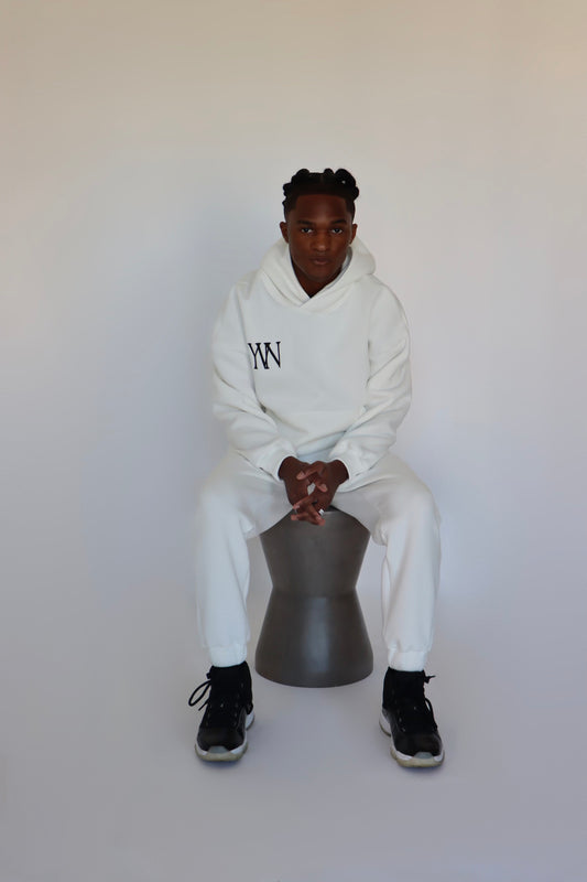 Men "YERE1" Hoodie - White