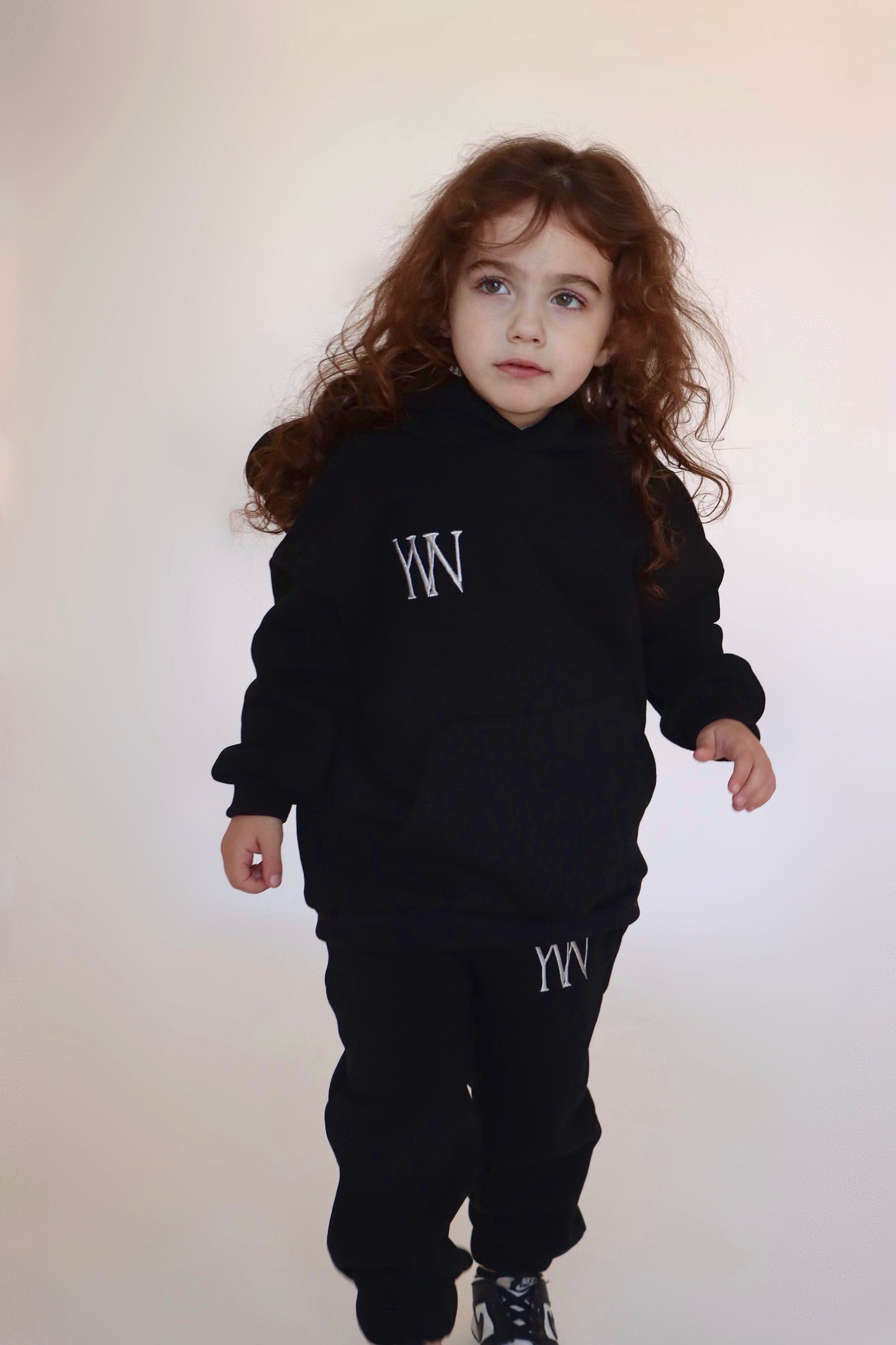 Kids "YERE1" Hoodie - Black